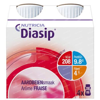Diasip Strawberry New Model 4x200 ml