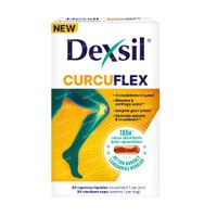DexSil CurcuFlex - Articulations, Muscles, Cartilage, Curcuma, Vitamine C & D 30  capsules