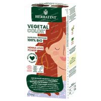 Herbatint Vegetal Color – 100% Biologische, Vegan Haarkleuring en -Verzorging – met Ayurvedische Panten – Henna Love Power (rood) 100 g