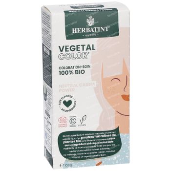 Herbatint Vegetal Color – 100% Biologische, Vegan Haarkleuring en -Verzorging – met Ayurvedische Planten – Neutral Cassia Power 100 g