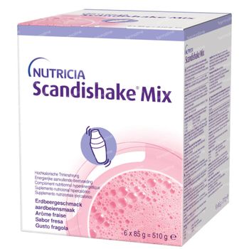 Scandishake Mix Aardbei 6x85 g