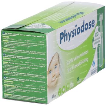 Physiodose Steriel Fysiologisch Serum 100% Plantaardig 40x5 ml
