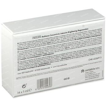 Endocare Radiance Vit C Ampoules - Ophelderend, Anti-Oxiderend & Verstevigend 14x1 ml