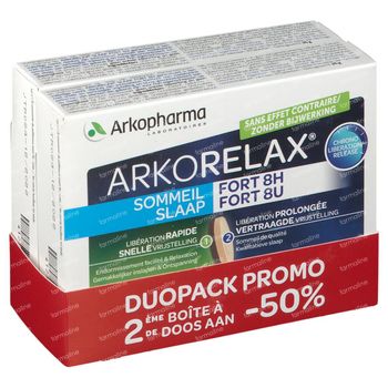 Arkorelax Slaap Forte 8u DUO 2x30 tabletten