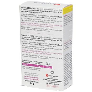 Forté Pharma Vitamine D3 3000UI + 40 Tabletten GRATIS 80+40 tabletten