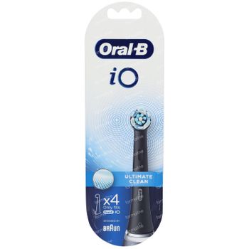 Oral-B iO™ Refill Ultimate Clean Zwart 4 stuks