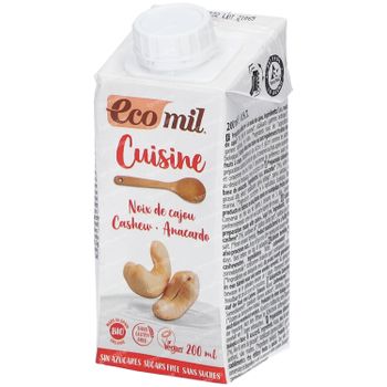 Ecomil Cuisine Cashew zonder Suiker 200 ml