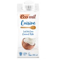 Ecomil Cuisine Coco sans Sucre 200 ml