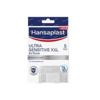 Hansaplast Ultra Sensitive XXL 8 x 10 cm 5 stuks