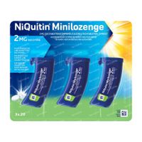 NiQuitin® Minilozenge 2mg Nicotine 60  comprimés à sucer