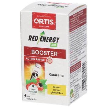 Ortis Red Energy Citroen - Gember Shot Bio 4x15 ml