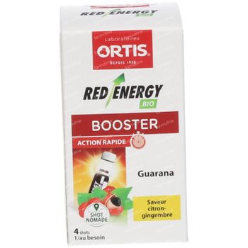 Ortis Red Energy Citroen - Gember Shot Bio 4x15 ml