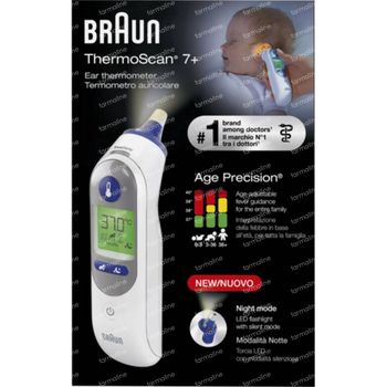 Braun Thermoscan® 7+ Thermomètre Auricolare 1 thermomètre