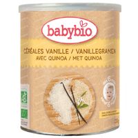 Babybio Céréales Biologiques à la Vanille et au Quinoa - Aliments Biologiques pour Bébés - Céréales pour Bébés - dès 6 Mois 220 g