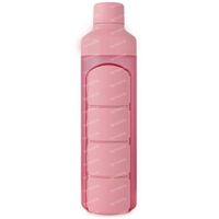 YOS Water Bottle & Pill Box Daily Perfect Pink 1 stuk
