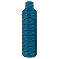 YOS Water Bottle & Pill Box Weekly Bold Blue 1 pièce