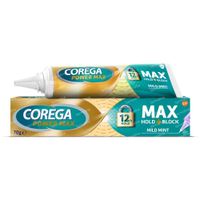 Corega Power Max Max Hold + Block Mild Mint Crème Adhesive 70 g