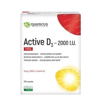 Quercus Active D3 - 2000 I.U. Forte 100 softgels