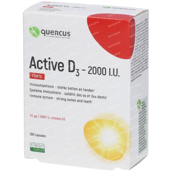 Quercus Active D3 - 2000 I.U. Forte 100 softgels
