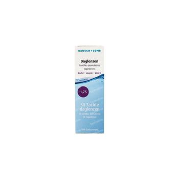 Bausch + Lomb Zachte Daglenzen -1,75 30 lenzen