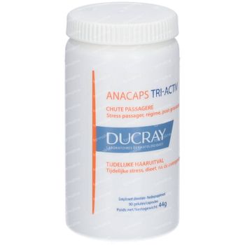 Ducray Anacaps Tri-Activ tegen Tijdelijke Haaruitval 2+1 GRATIS Nieuwe Formule 3x30 capsules