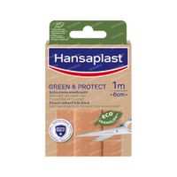 Hansaplast Green & Protect 1 m x 6 cm 1 stuk
