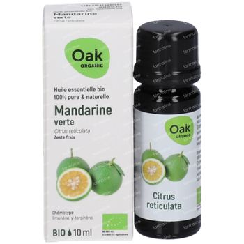 Oak Groene Mandarijn Essentiële Olie Bio 10 ml