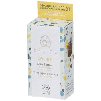 Bélice Colibri Zeepblokje Make-up Remover Alle Huidtypes Bio 30 g