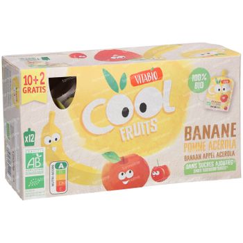 Vitabio Cool Fruits Appel - Banaan Bio 12x90 g