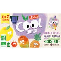 Vitabio Cool Fruits Appel - Mango - Ananas Bio 12x90 g
