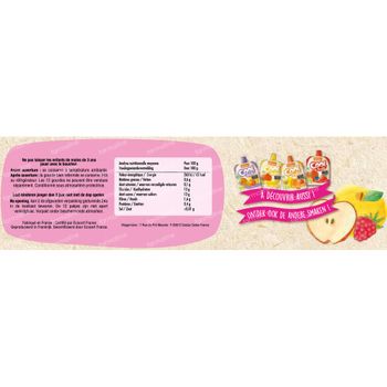 Vitabio Cool Fruits Appel - Framboos - Banaan Bio 12x90 g