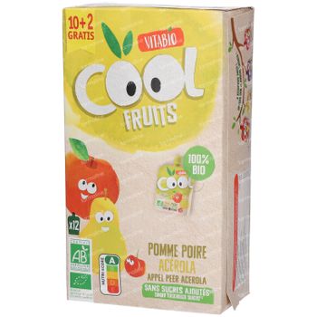 Vitabio Cool Fruits Appel - Peer Bio 12x90 g