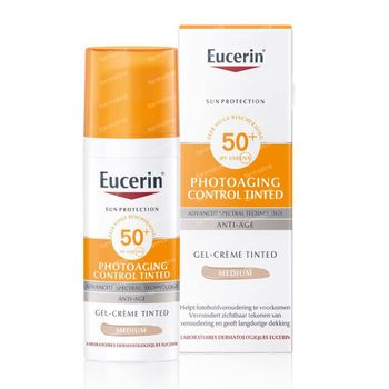 Eucerin Sun Photoaging Gel-Crème Teinté Medium SPF50+ 50 ml