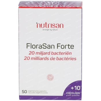 Nutrisan FloraSan Forte + 10 Capsules GRATIS 50+10 capsules