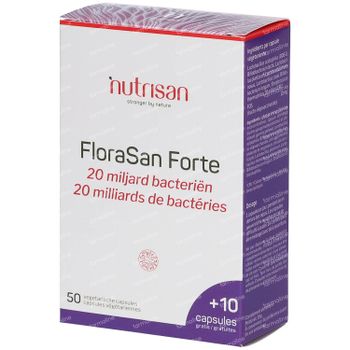 Nutrisan FloraSan Forte + 10 Capsules GRATIS 50+10 capsules