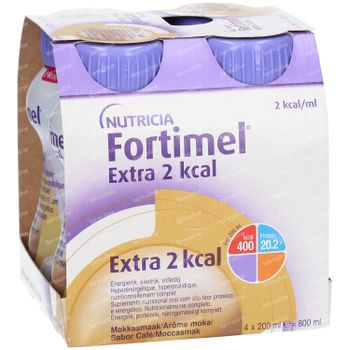 Fortimel Extra 2 Kcal Mokka 4 x 200 ml boisson