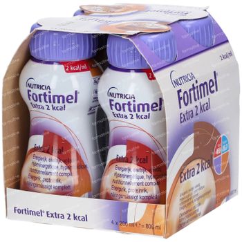 Fortimel Extra 2 Kcal Chocolat - Caramel 4 x 200 ml boisson