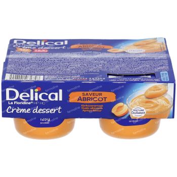 Delical La Floridine Crème Dessert Abrikoos 4x125 g