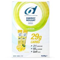 6D Sports Nutrition Energy Nougat Lemon 6x35 g reep