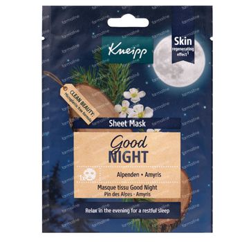 Kneipp Good Night Sheet Mask 1 stuk