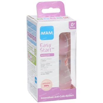 MAM Easy Start™ Anti-Koliek Zuigfles Roze vanaf 0 Maanden 160 ml