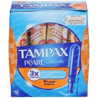 Tampax Pearl Compak 18 tampons