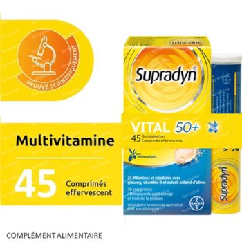 Supradyn® Vital 50+ 45 comprimés effervescents