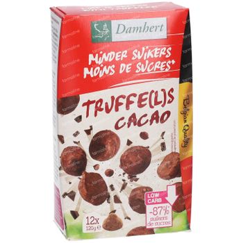 Damhert Minder Suikers Truffels Cacao 120 g