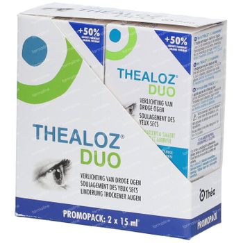 Thealoz Duo Gouttes pour les Yeux DUO 2x15 ml collyre