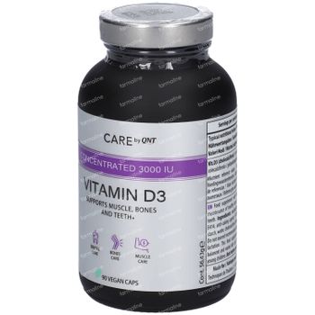 Care by QNT Concentrated 3000 IU Vitamin D3 90 capsules