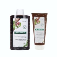 Klorane Strength - Thinning Hair - Loss Shampoo + Conditioner with Quinine & Organic Edelweiss 1 set