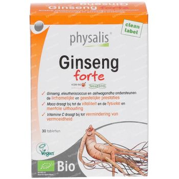 Physalis® Ginseng Forte Bio Nieuwe Formule 30 tabletten
