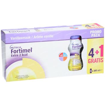 Fortimel® Extra 2 Kcal Vanille + 200 ml GRATIS 5x200 ml drankje