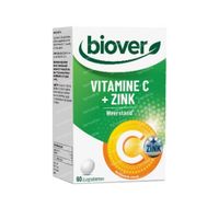 Biover Vitamine C + Zinc 60 comprimés
